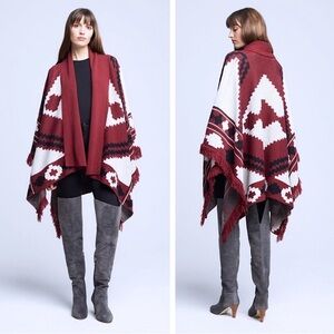 L'AGENCE wool printed shawl
